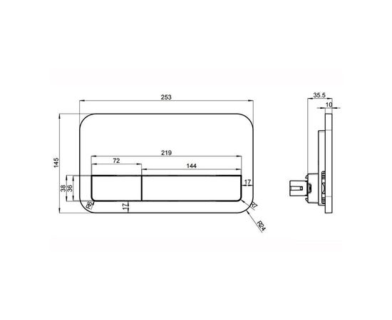 Клавиша смыва villeroy & boch viconnect 92249068 в Атырау фото № 2
