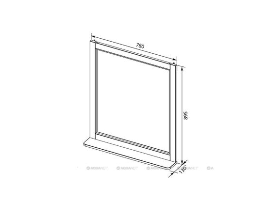 Зеркало бостон 80 белый мат в Атырау фото № 2