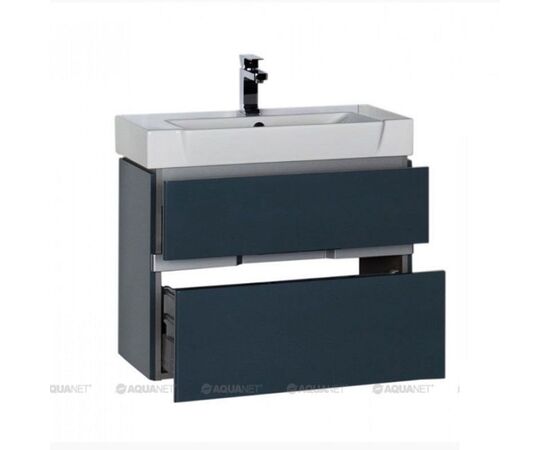 тумба виго 80 цв.сине-серый ral-7031 (183364) раковина - столешница: 80 см (e.c.) jacob delafon reve (170591) в Атырау фото № 2