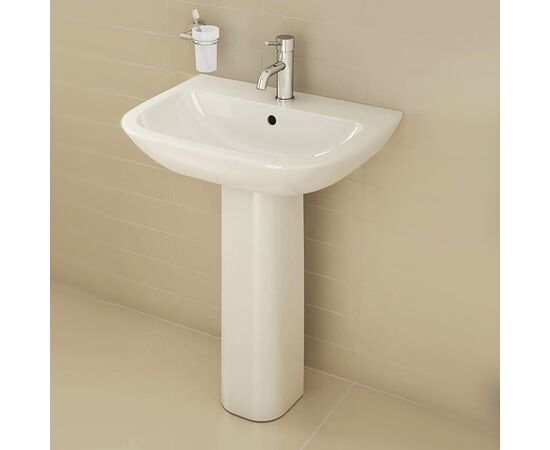 раковина vitra s20 5502b003-0001 55 см с пьедесталом в Атырау фото № 2