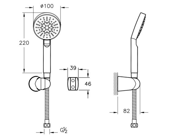 Душевой гарнитур vitra master 1f а45692exp в Атырау фото № 2