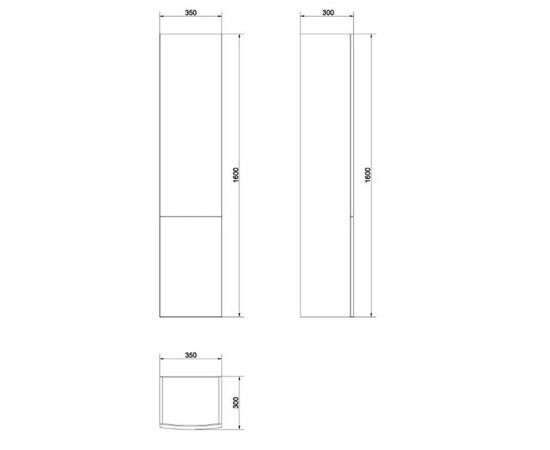 шкаф-пенал cersanit easy p-sl-eas/сp капучино в Атырау фото № 2