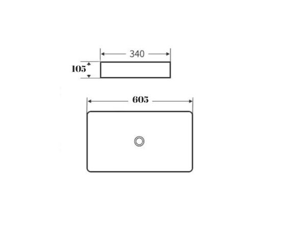 раковина накладная hans m9040d 60x35 см, серая матовая в Атырау фото № 4