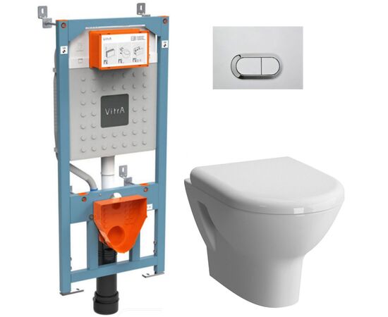 унитаз с инсталляцией 4в1 vitra zentrum 5795b003-0075 700-1873 rim-ex в Атырау фото № 1