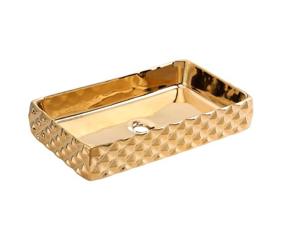 раковина накладная hans vg-2626/006 60,5x34 см, золотая в Атырау фото № 1