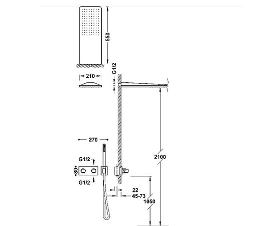 Душевая система tres b-system 30725205 термостат в Атырау фото № 2