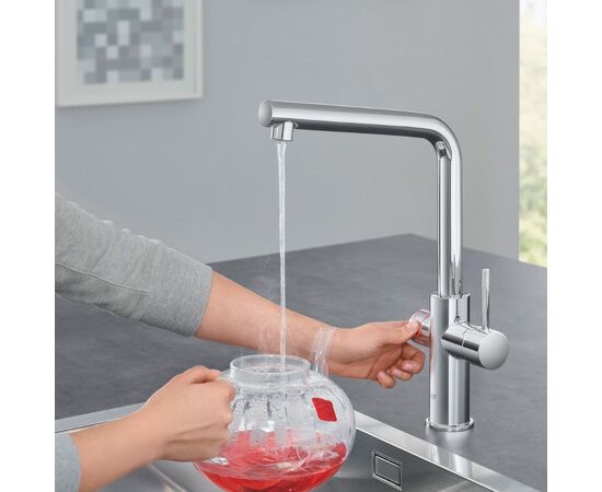 смеситель для кухни grohe red duo new 30325001 с функцией кипячения воды, хром в Атырау фото № 2