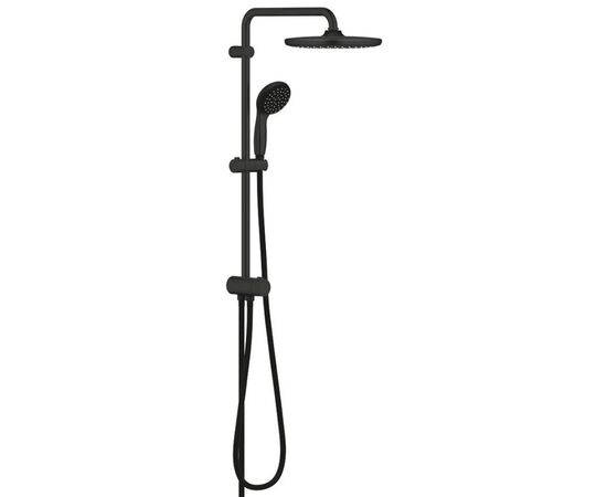 Душевая система grohe vitalio start system quickfix 250 266802430 с переключателем, черный матовый в Атырау фото № 1