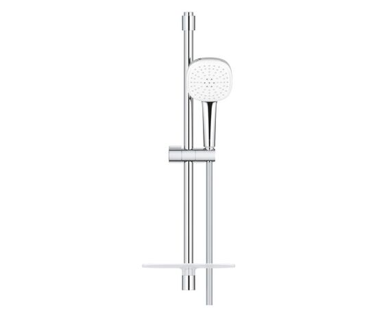 Душевой гарнитур grohe tempesta cube 110 26907003, 600, с полочкой, 2 вида струи, хром в Атырау фото № 2