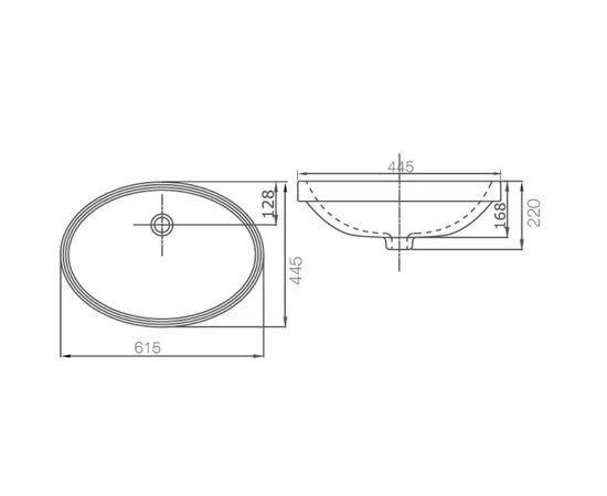 раковина встраиваемая снизу ssww cl3019 61x44, белая в Атырау фото № 2