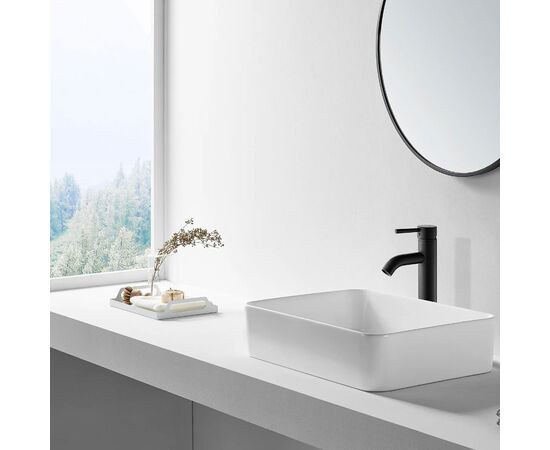 раковина накладная ssww cl3337 55x38см, белая в Атырау фото № 4