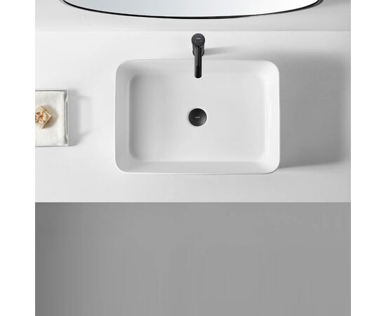 раковина накладная ssww cl3337 55x38см, белая в Атырау фото № 3