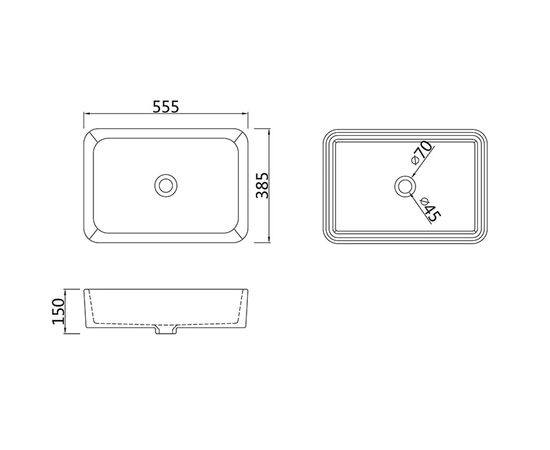 раковина накладная ssww cl3337 55x38см, белая в Атырау фото № 5