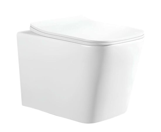 унитаз подвесной hans 2303hs, безободковый, белый в Атырау фото № 1