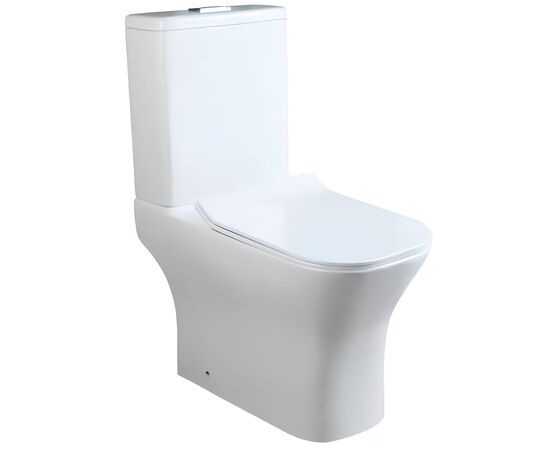 унитаз напольный hans 8502hs, tornado quiet, безободковый, белый в Атырау фото № 1