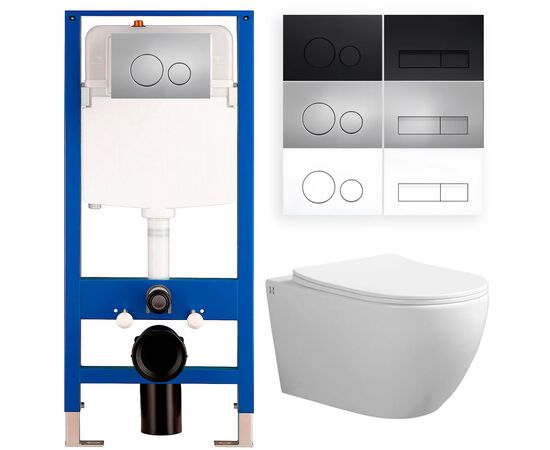 унитаз с инсталляцией 5в1 hans h2281tqhs h5108-0xxx в Атырау фото № 1