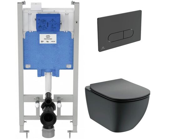 унитаз с инсталляцией 5в1 ideal standard tesi t0079v3 r046367 r0115a6 в Атырау фото № 1