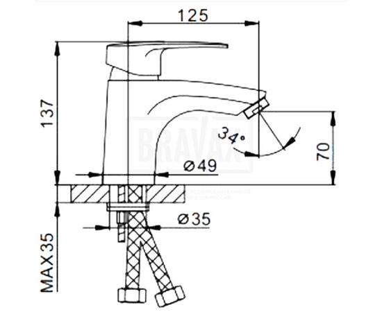 смеситель для раковины frap f1066 в Атырау фото № 3