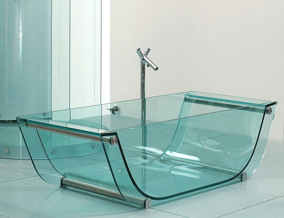 фото ванна прозрачная из стекла