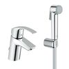 смеситель для раковины grohe eurosmart 23124002 s-size с гигиеническим душем в Алматы фото № 1