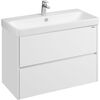тумба с раковиной 90см aquaton сканди 1a251901sd010+1wh501629 белый в Алматы фото № 1