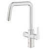 смеситель для кухни grohe blue pure eurosmart 30583dc0, с возможностью подключения фильтра, сталь в Алматы фото № 1