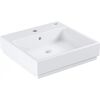 раковина подвесная 50см grohe cube ceramic 3947400h, с переливом, альпин-белый в Алматы фото № 1