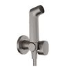 Гигиенический душ hansgrohe 29232340 в комплекте со скрытой частью 29235180, черный хром в Алматы фото № 1