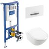 унитаз с инсталляцией 5в1 villeroy&boch subway 3.0 4670t001 viconnect 92242700 92216168 9m78s101, белая-хром в Алматы фото № 1
