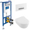 унитаз с инсталляцией 5в1 villeroy&boch avento 5656rs01 viconnect 92242700 92216168, белая-хром в Алматы фото № 1