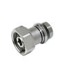 телескопический отвод 3/8", с накидной гайкой, giacomini r173x032 универсальный, хром. с герметической прокладкой в Алматы фото № 1