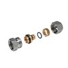 фитинг прямой с внутренней резьбой 1/2"x(16x2) giacomini r187fx048, хром в Алматы фото № 1