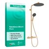Душевая система hansgrohe raindance alive s puro 300 1jet 24592140, с термостатом ecostat element, бронза в Алматы фото № 1