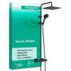 Душевая система hansgrohe vernis shape 26427670 240 черная матовая с термостатом в Алматы фото № 1