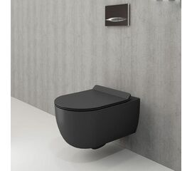 унитаз подвесной bocchi v-tondo 1416-020-0129 с микролифтом антрацит матовый в Алматы фото № 1