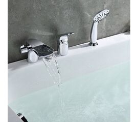Lm4345c шифт le mark смеситель для ванны встраиваемый, на 3 отверстия, с аксес. хром в Алматы фото № 1