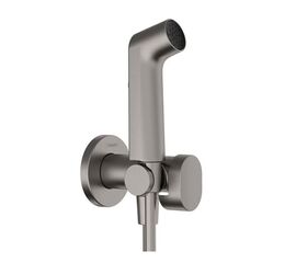 Гигиенический душ hansgrohe 29232340 в комплекте со скрытой частью 29235180, черный хром в Алматы фото № 1