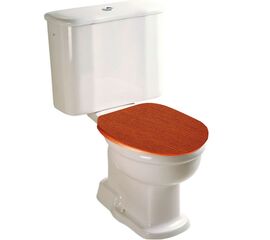 унитаз напольный vitra efes/aria 6285b003-0075 с деревянной крышкой (комплект) в Алматы фото № 1