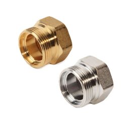 Прямой фитинг для переходников 1/2"x18, giacomini r180ry056 с внутренней резьбой, соединяется с r178 или r179 в Алматы фото № 1
