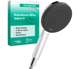 ручная лейка для душа hansgrohe raindance alive select s 24500000, хром в Алматы фото № 1
