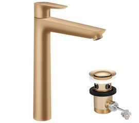 смеситель для раковины hansgrohe talis e 71716140, бронза в Алматы фото № 1