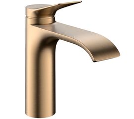 смеситель для раковины hansgrohe vivenis 75023140 coolstart с донным клапаном, бронза матовый в Алматы фото № 1
