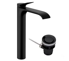 смеситель для раковины hansgrohe vivenis 75040670 черный матовый в Алматы фото № 1