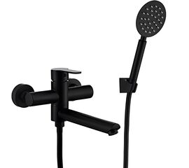 смеситель для ванны frap f32801-6, однорычажный, черный в Алматы фото № 1