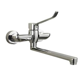 смеситель мгн для раковины hans h19.1201, однорычажный настенный, хром в Алматы фото № 1