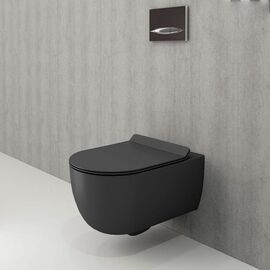 унитаз подвесной bocchi v-tondo 1416-020-0129 с микролифтом антрацит матовый в Алматы фото № 1