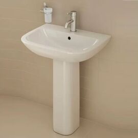 раковина vitra s20 5503b003-0001 60 см с пьедесталом в Алматы фото № 1