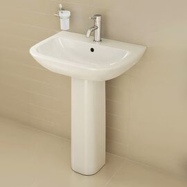 раковина vitra s20 5502b003-0001 55 см с пьедесталом в Алматы фото № 1