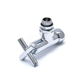 Вентиль запорный угловой bp-hp 3/4"х1/2", крестовой, хром нф-00000188 в Алматы фото № 1