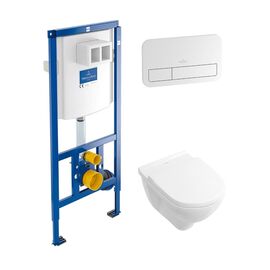 унитаз с инсталляцией 4в1 villeroy boch o. novo 5660d301 в Алматы фото № 1